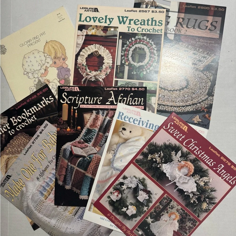 VTG 1980-1990s Afghan‎ Quilt Sewing Instructions Sheets, Patterns etc #A111